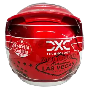 Charles Leclerc 2023 Las Vegas GP F1 replica helmet full size - top view