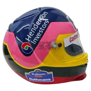 Gilles Villeneuve 1997 F1 replica helmet full size - right-back view