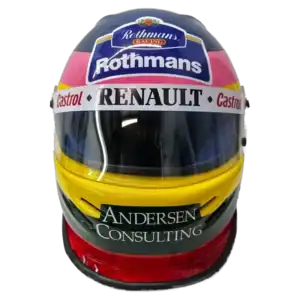 Gilles Villeneuve 1997 F1 replica helmet full size - front view