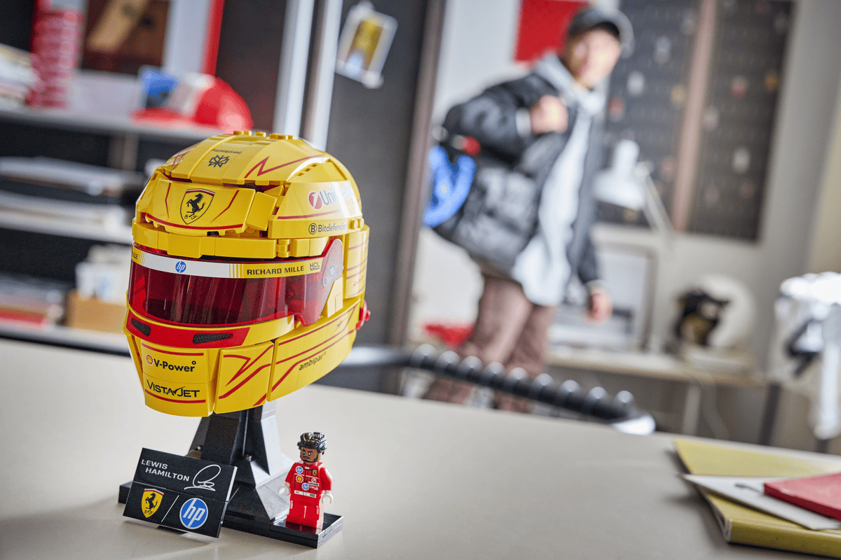 LEGO launches new Ferrari F1 helmet sets