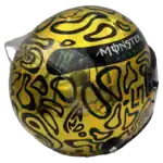 Lando Norris 2025 Gold World Champion F1 replica helmet — right-back view, collector display model