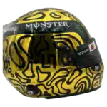 Lando Norris 2025 Gold World Champion F1 replica helmet — front view, collector display model