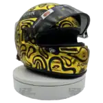 Lando Norris 2025 Gold World Champion F1 replica helmet — front view, collector display model