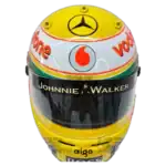 Lewis Hamilton 2008 F1 replica helmet full size - front view