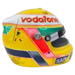 Lewis Hamilton 2008 F1 replica helmet full size - left view