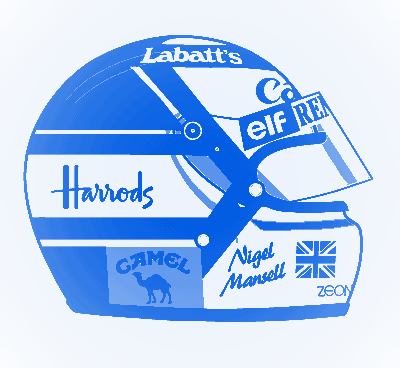 Nigel Mansell legend portrait