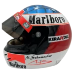Michael Schumacher 2000 Ferrari F1 replica helmet — interior view, collector display model