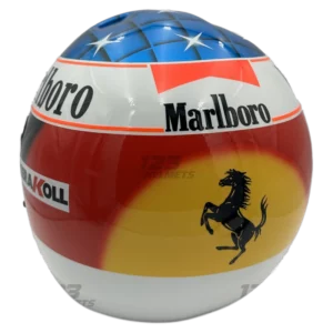 Michael Schumacher 2000 Ferrari F1 replica helmet — right view, collector display model