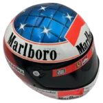 Michael Schumacher 2000 Ferrari F1 replica helmet — top view, collector display model