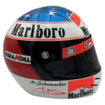 Michael Schumacher 2000 Ferrari F1 replica helmet — front view, collector display model
