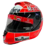 Michael Schumacher 2004 F1 replica helmet full size - unknown view
