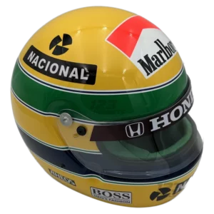 Ayrton Senna 1991 F1 replica helmet full size - unknown view