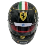 Charles Leclerc 2024 Monza GP F1 replica helmet full size - right-front view