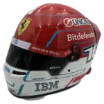 Charles Leclerc 2026 F1 replica helmet full size - unknown view