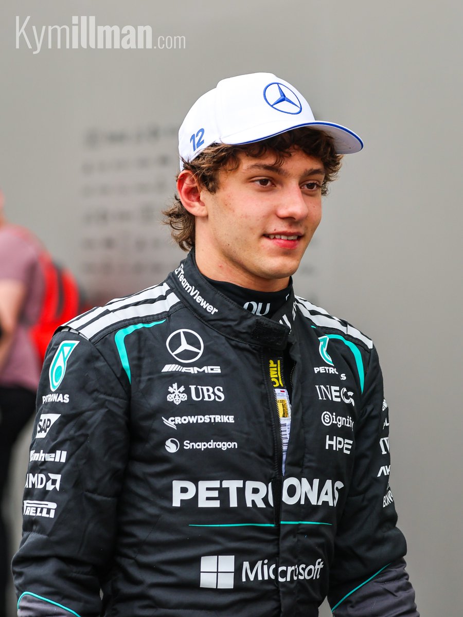 0.068 AGAIN Kimi Antonelli qualifies second for the Canadian Grand Prix, beaten by teammate George Russell by exactly 0