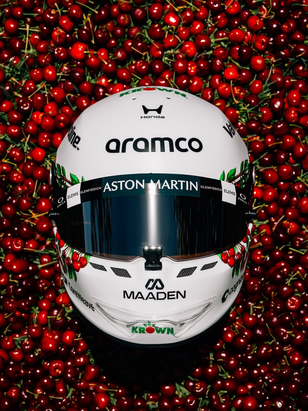 Home race helmet. 🇨🇦🍒 @krownproduce #CanadianGP @lance_stroll