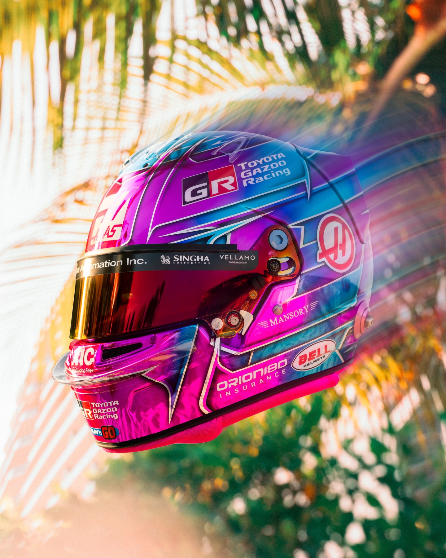 Photo by Esteban Ocon on April 30, 2026. May be an image of ‎racing vehicles, helmet, glasses and ‎text that says '‎Racing AASOTA GAZOO Gazoo TOYOTA TOYOTA TOYOTA ER wKO 福 RAN! SINCHA aذبNIS Haas Auto
