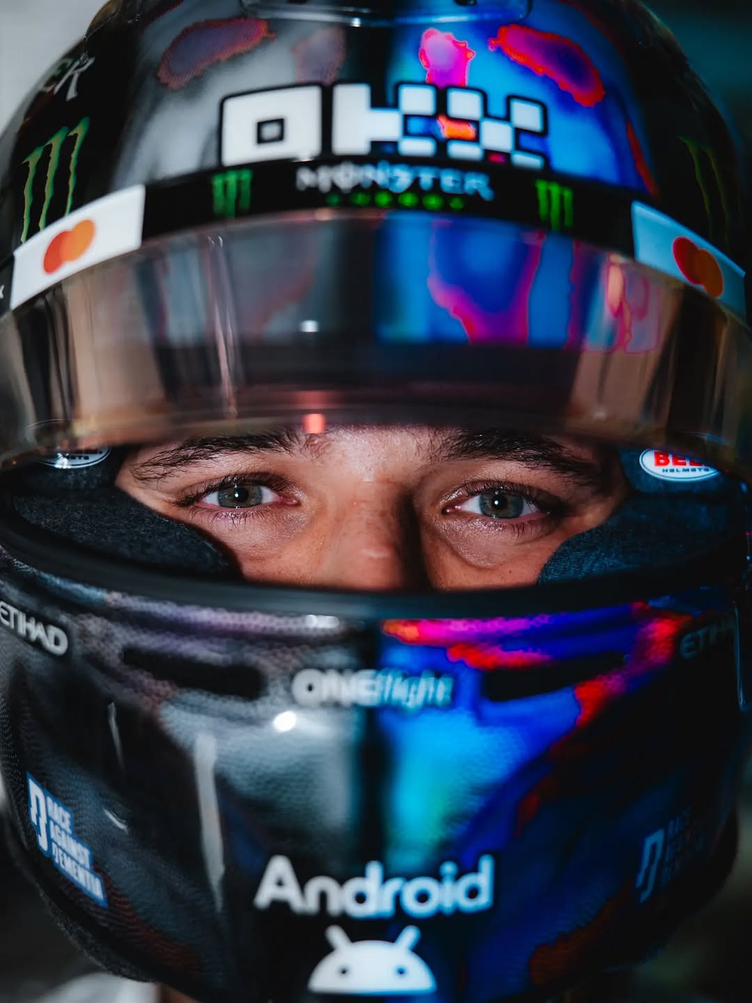 Lando Norris Canadian GP 2026 Montreal helmet reveal — Racing Dementia charity tribute