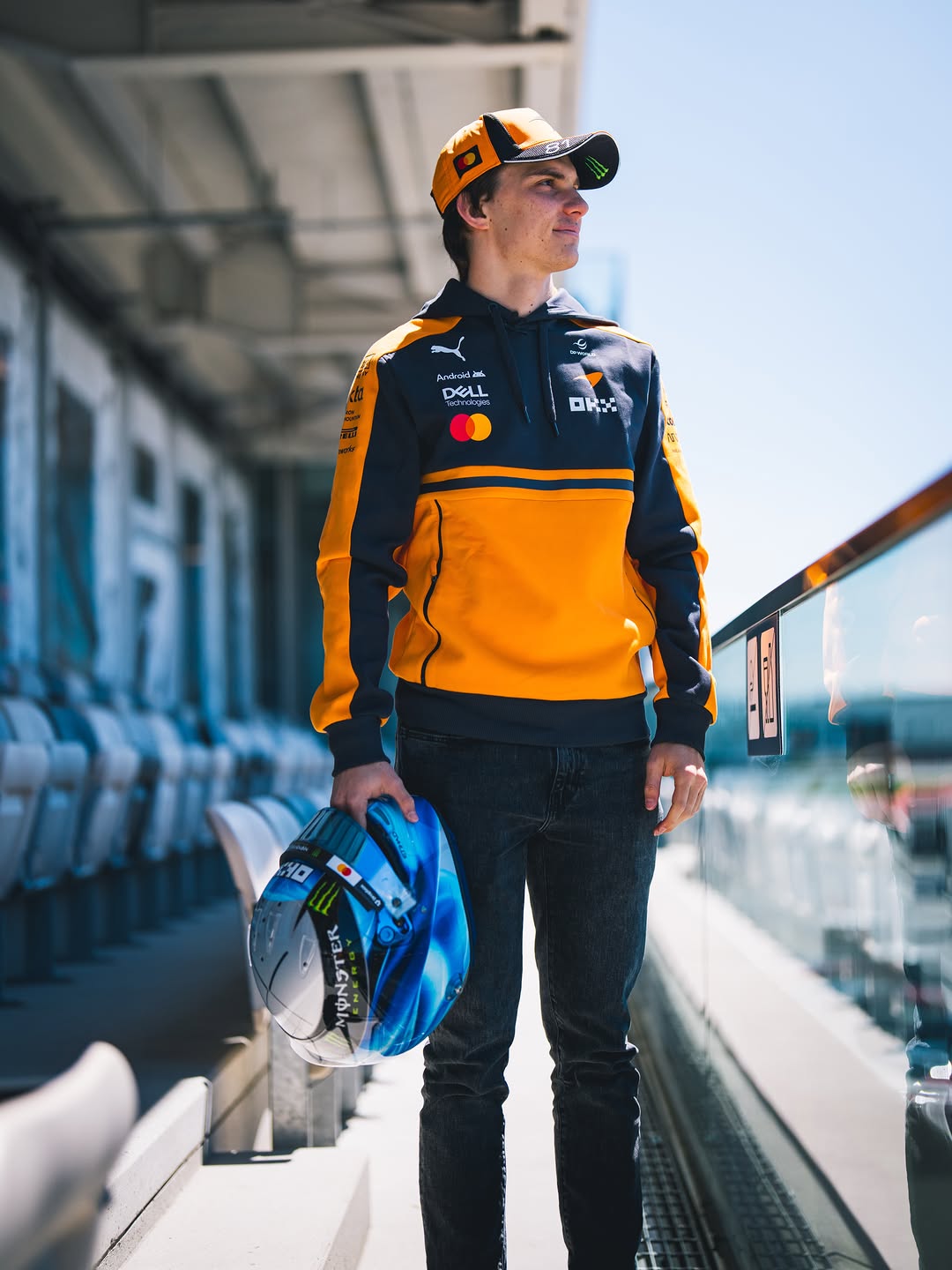 Oscar Piastri Canadian GP 2026 Montreal helmet reveal — Dell partnership McLaren design