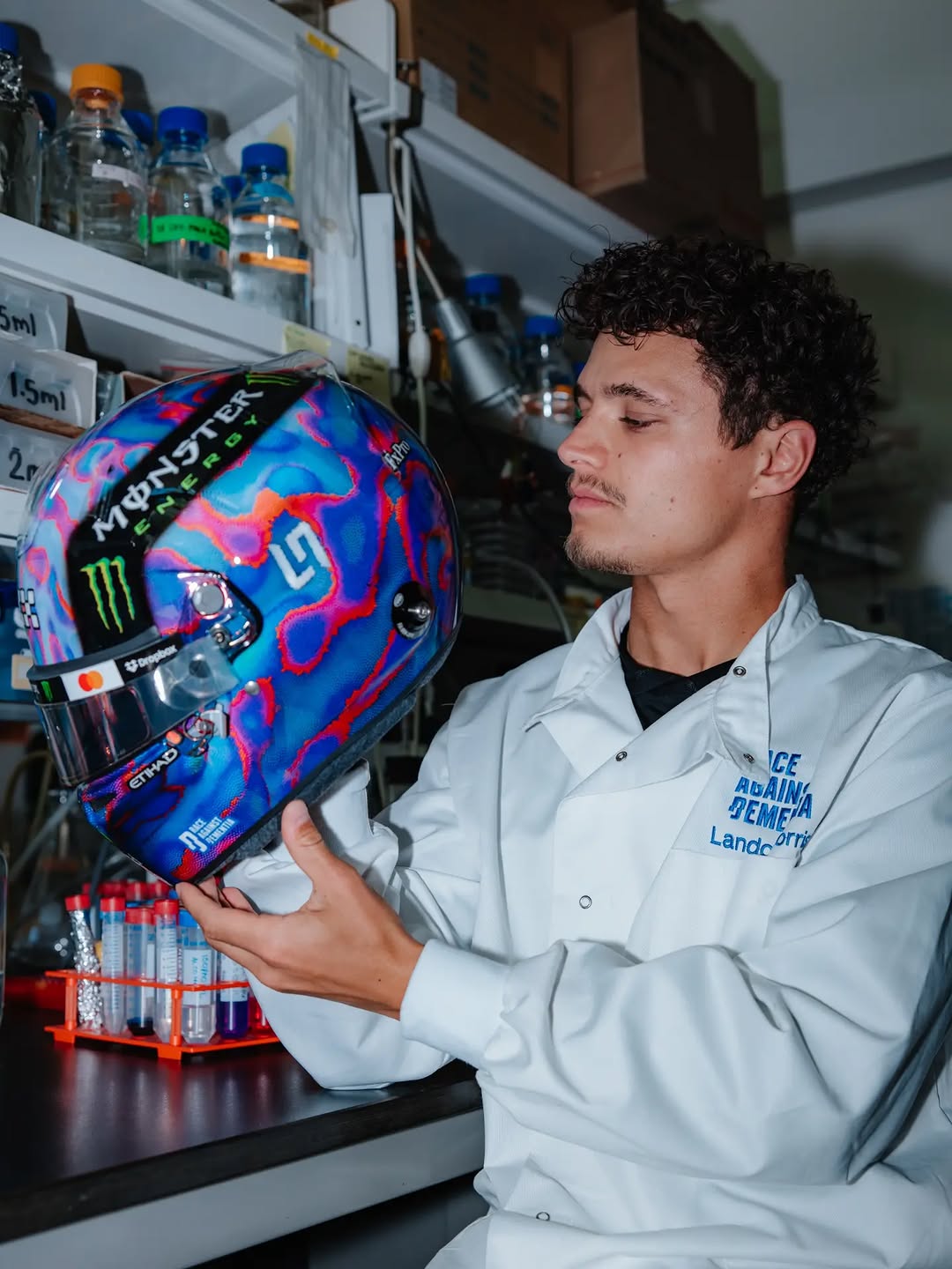 Lando Norris Canadian GP 2026 Montreal helmet reveal — Racing Dementia charity tribute