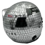 Lando Norris 2025 Miami GP Disco F1 replica helmet full size - interior view