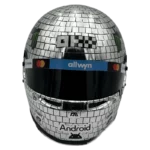 Lando Norris 2025 Miami GP Disco F1 replica helmet full size - unknown view