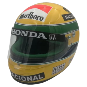 Ayrton Senna 1990 McLaren F1 replica helmet — unknown view, collector display model