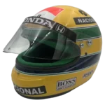 Ayrton Senna 1990 McLaren F1 replica helmet — unknown view, collector display model
