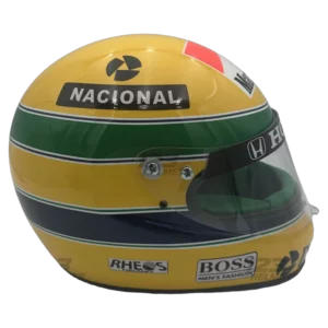 Ayrton Senna 1990 McLaren F1 replica helmet — unknown view, collector display model
