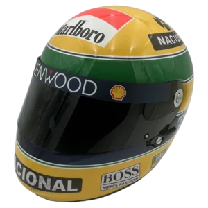 Ayrton Senna 1993 McLaren F1 replica helmet — unknown view, collector display model