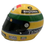 Ayrton Senna 1993 McLaren F1 replica helmet — unknown view, collector display model
