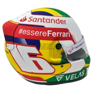 Charles Leclerc 2022 Interlagos GP F1 replica helmet full size — unknown view, collector display model