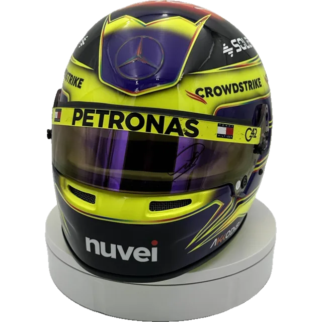 Custom hand-finished full-size 1:1 F1 replica display helmet