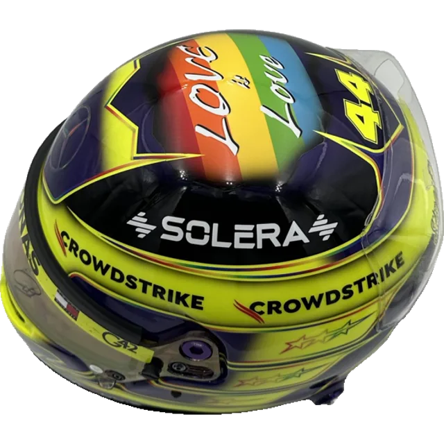Custom hand-finished full-size 1:1 F1 replica display helmet