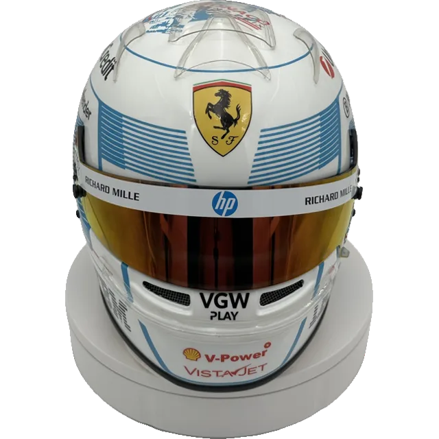 Custom hand-finished full-size 1:1 F1 replica display helmet