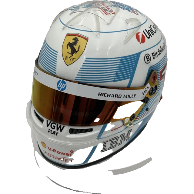 Custom hand-finished full-size 1:1 F1 replica display helmet