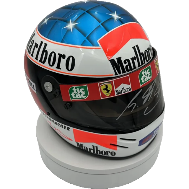 Custom hand-finished full-size 1:1 F1 replica display helmet