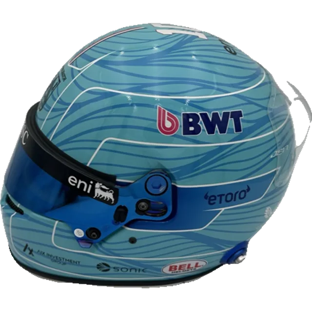 Custom hand-finished full-size 1:1 F1 replica display helmet