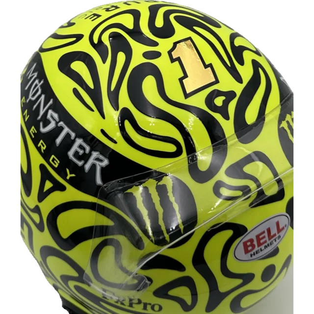 Custom hand-finished full-size 1:1 F1 replica display helmet