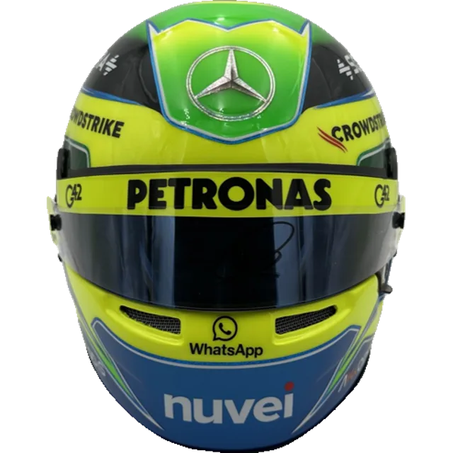 Custom hand-finished full-size 1:1 F1 replica display helmet