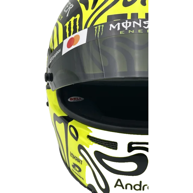 Custom hand-finished full-size 1:1 F1 replica display helmet