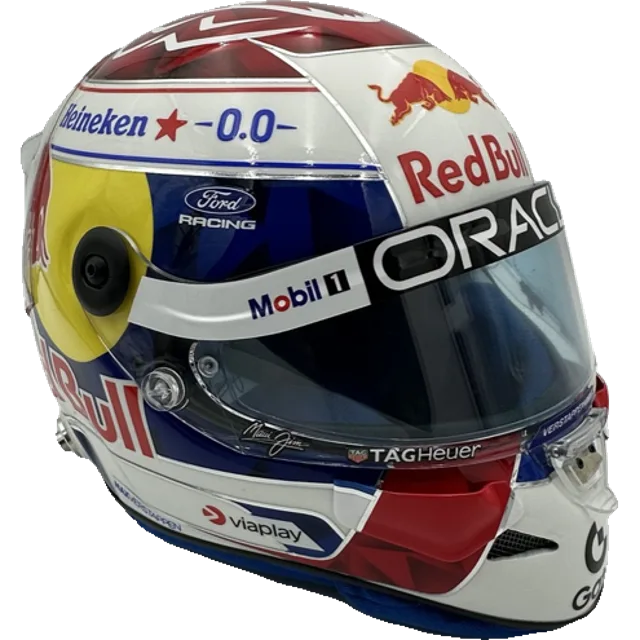 Custom hand-finished full-size 1:1 F1 replica display helmet