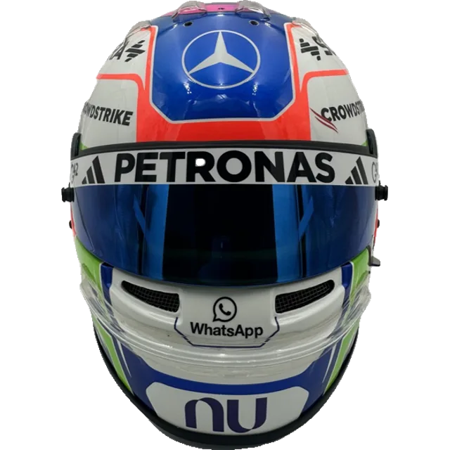 Custom hand-finished full-size 1:1 F1 replica display helmet