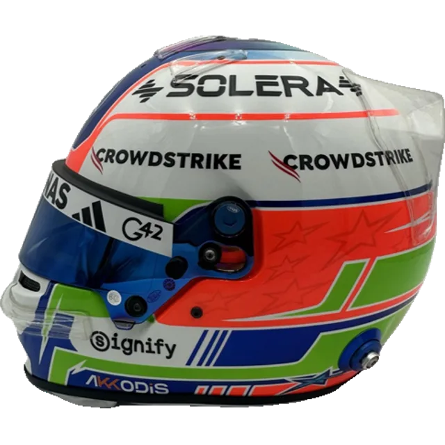 Custom hand-finished full-size 1:1 F1 replica display helmet