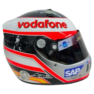 Fernando Alonso 2007 McLaren F1 replica helmet full size — unknown view, collector display model