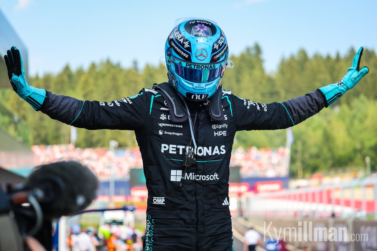 BACK AT THE TOP George Russell converted pole position into victory in Austria to claim the seventh win of his Formula