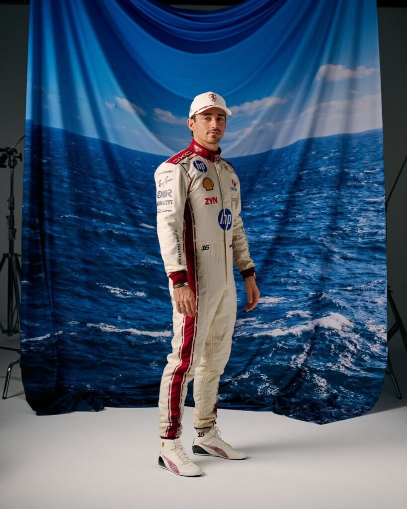A home special 🇲🇨❣️Unveiling Charles’ special suit for the Monaco Grand Prix