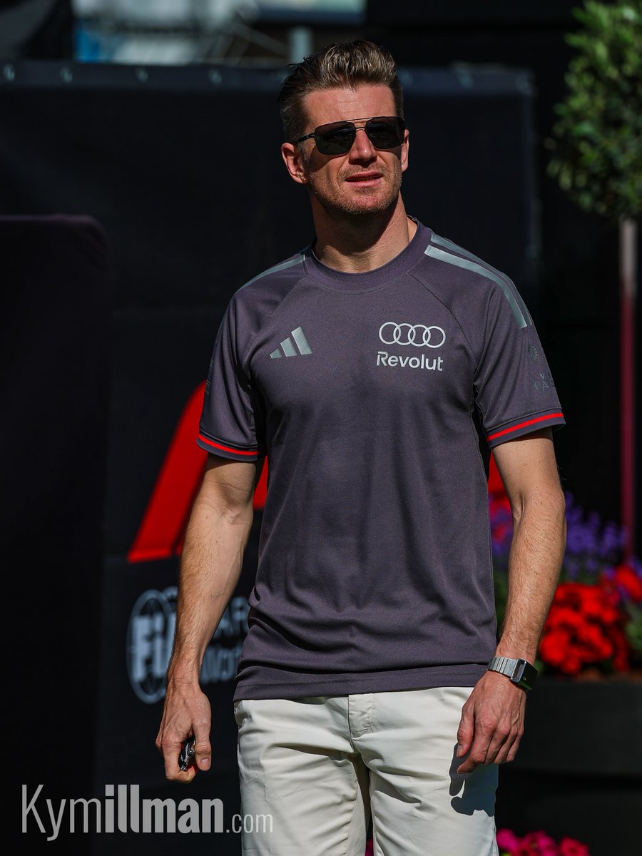 FIRST IN The first driver I spotted arriving this morning in a sunny Barcelona was Nico Hulkenberg. It is a slightly di