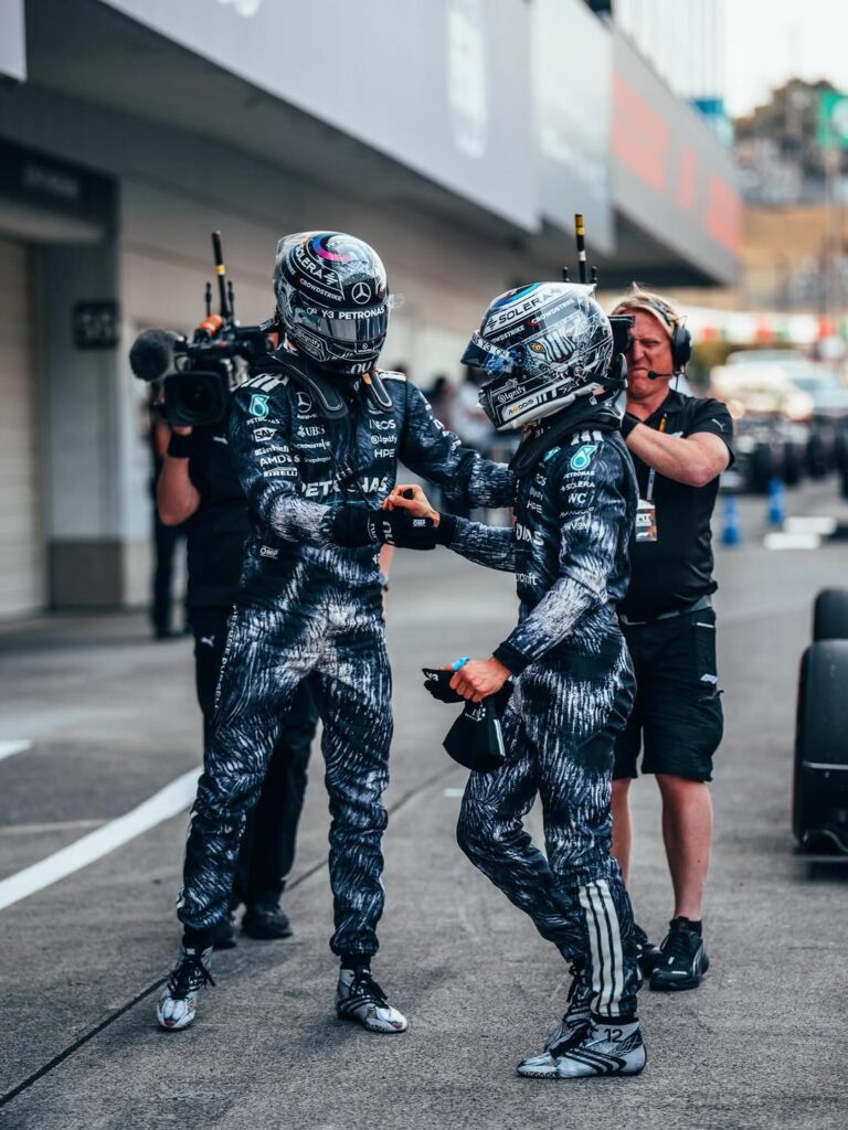 George Russell 2026 Mercedes W17 Canada GP driver portrait