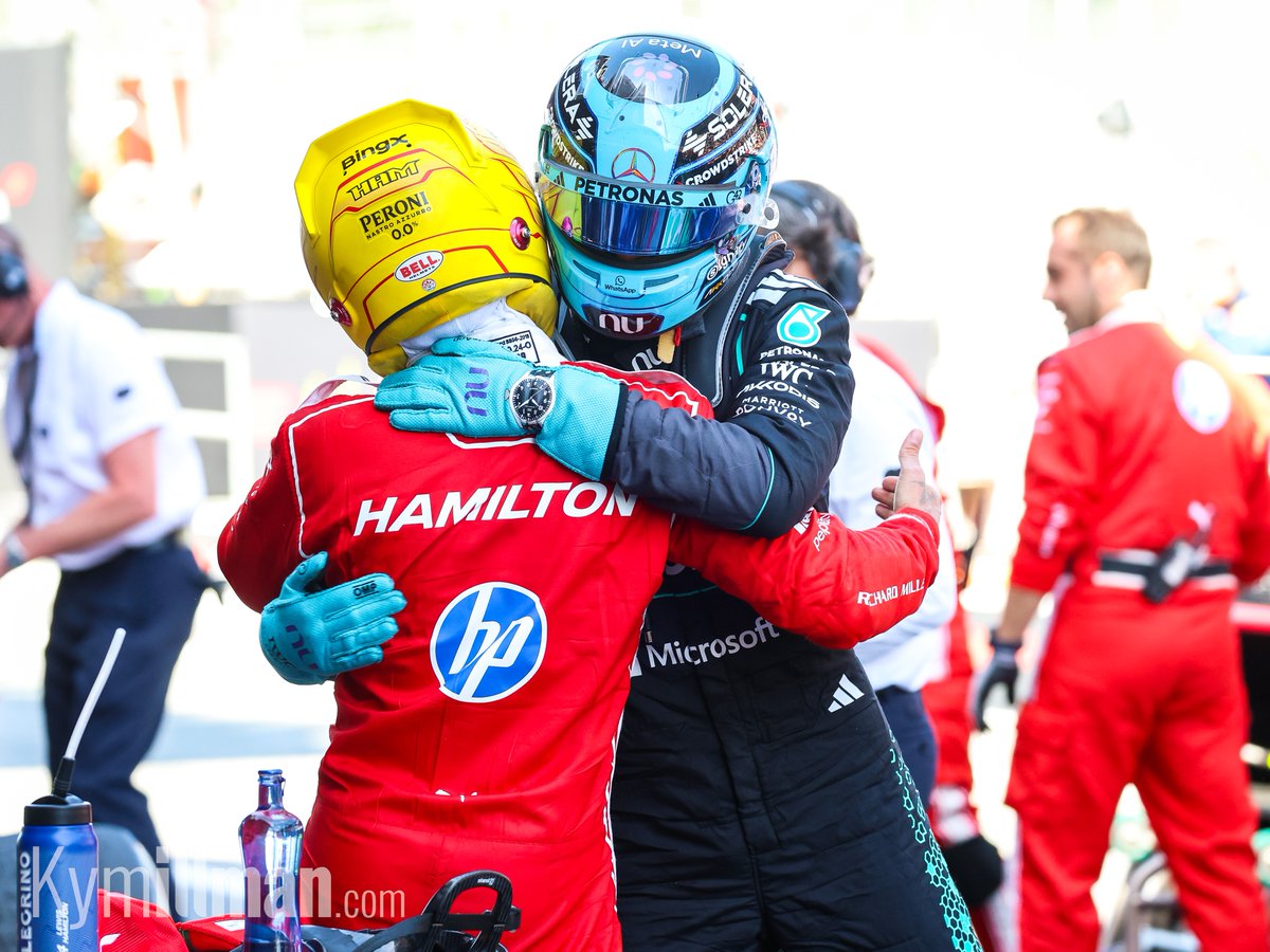 ONE AND TWO They started alongside each other on the front row, and they finish first and second in Barcelona. Former M